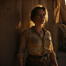 Partial dressed woman